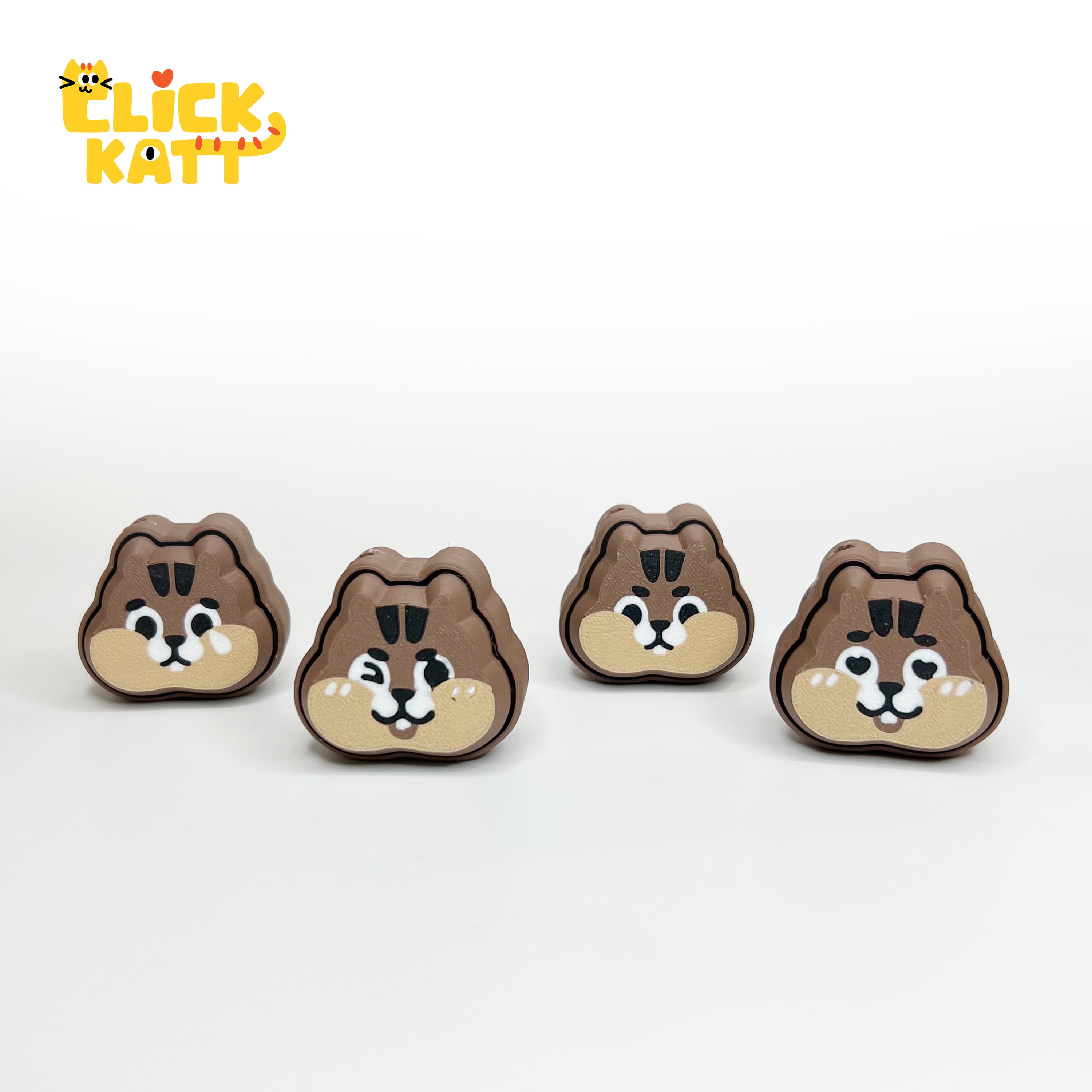 Squirrel - Clicker Fidget Toy Keychain 3d model