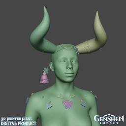 Varesa Cosplay Set Genshin Impact 3d model