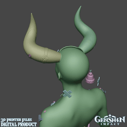 Varesa Cosplay Set Genshin Impact 3d model
