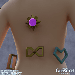 Varesa Cosplay Set Genshin Impact 3d model