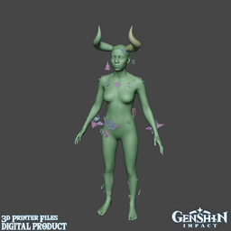 Varesa Cosplay Set Genshin Impact 3d model