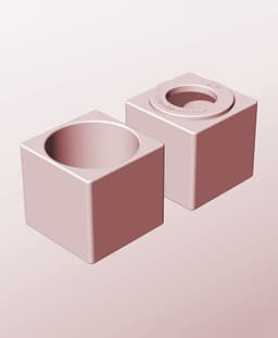 CS68-70-P Pierced container modular stackable module bin box 3d model
