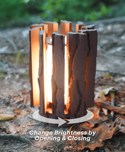 Lantern log - Mechanically Dimming Lamp with Real Log Texture 3d model