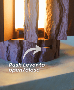 Lantern log - Mechanically Dimming Lamp with Real Log Texture 3d model