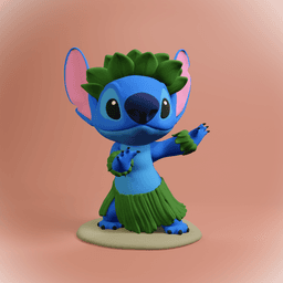 Stitch- Hula Summer 3d model