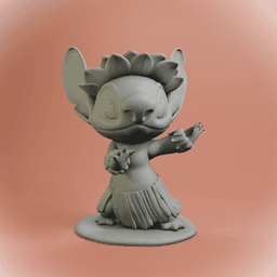 Stitch- Hula Summer 3d model