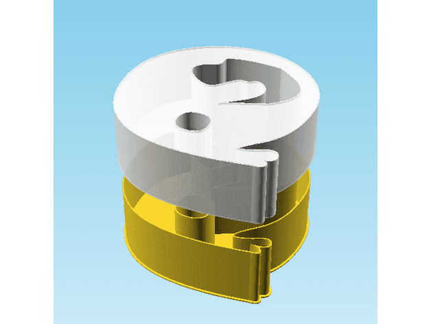 Ghost QUESTION MARK, nestable box (v2) 3d model