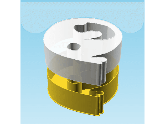 Ghost QUESTION MARK, nestable box (v2) 3d model