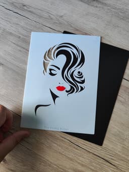 A Woman's Face Shadow Box B 3d model