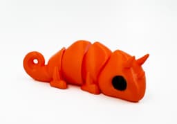 Horned Chameleon Fidget toy 3d model