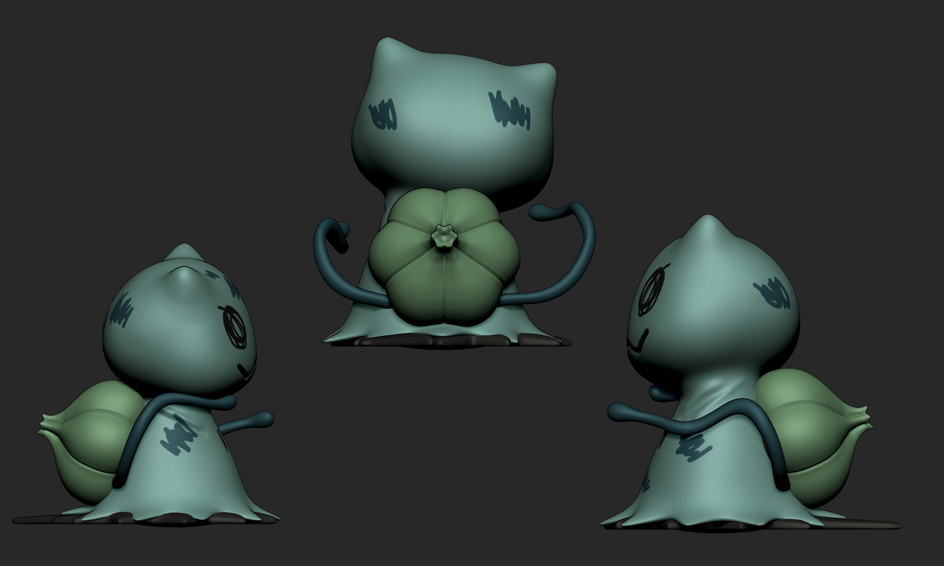 Mimikyu Bulbasaur 3d model