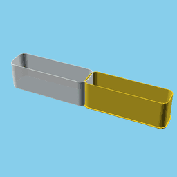 Minus Sign, nestable box (v1) 3d model