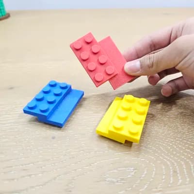 Lego Brick Fidget Sliders - Fun EDC Fidget Toy 3d model