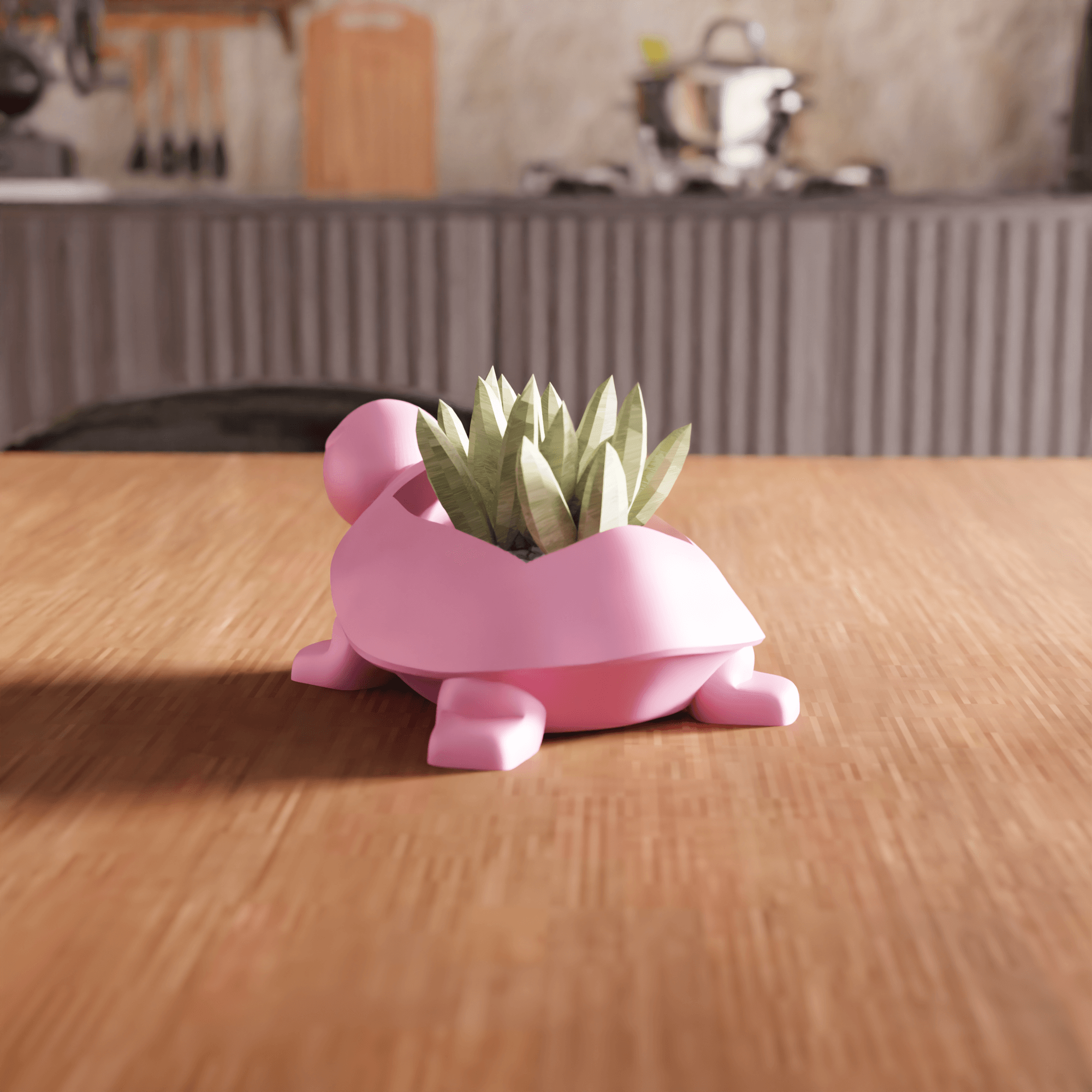 Turtle Character Planter 3d model