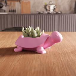 Turtle Character Planter 3d model