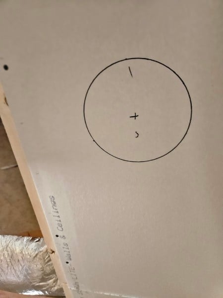 Drywall Hole Template - Parametric 3d model