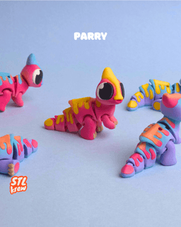 Cute articulated parasaur - Parry 3d model