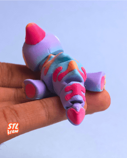 Cute articulated parasaur - Parry 3d model