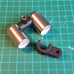 AyUp lights to GoPro mount adaptor 3d model