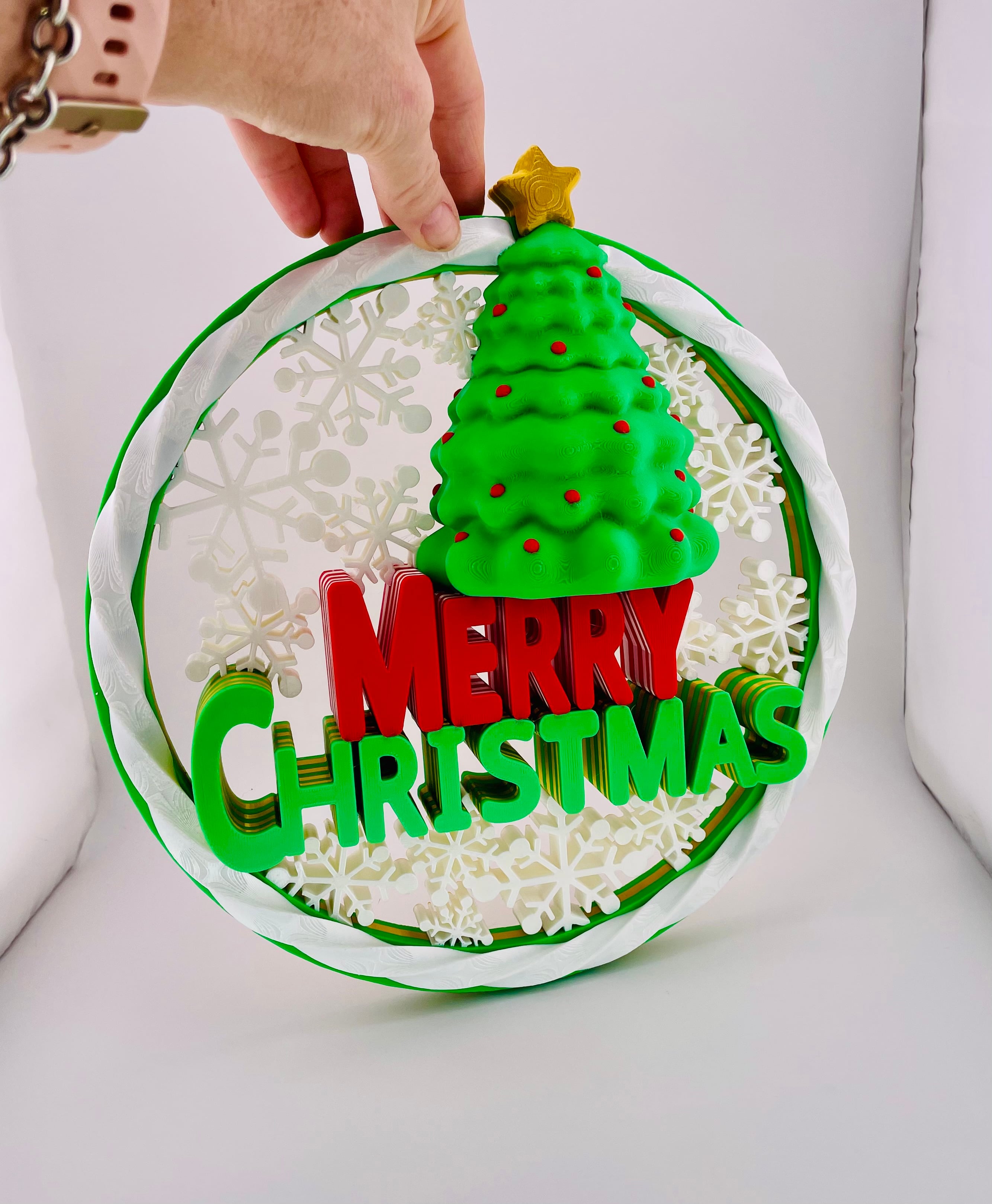 Merry Christmas Wall Decor 3d model