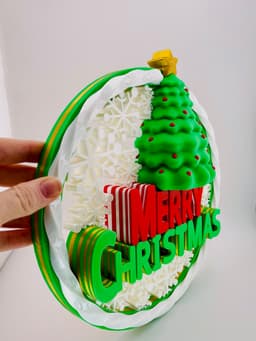 Merry Christmas Wall Decor 3d model
