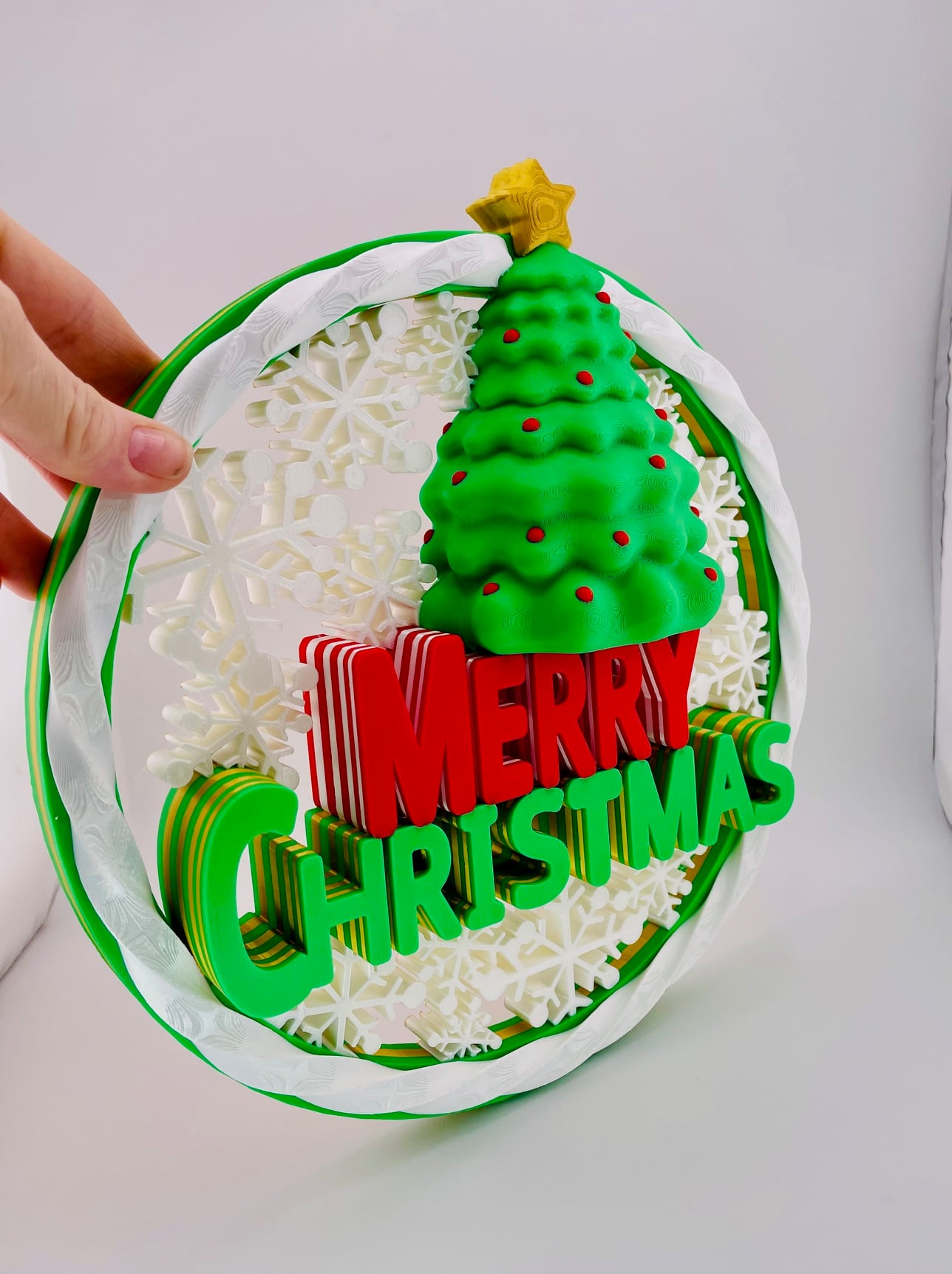 Merry Christmas Wall Decor 3d model