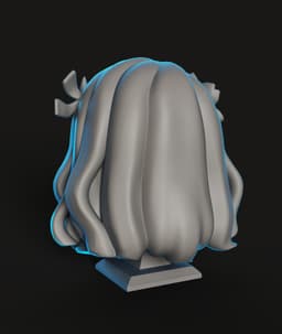 Nezuko Demon Bust STL | Anime 3D Print | HighDetail 3d model