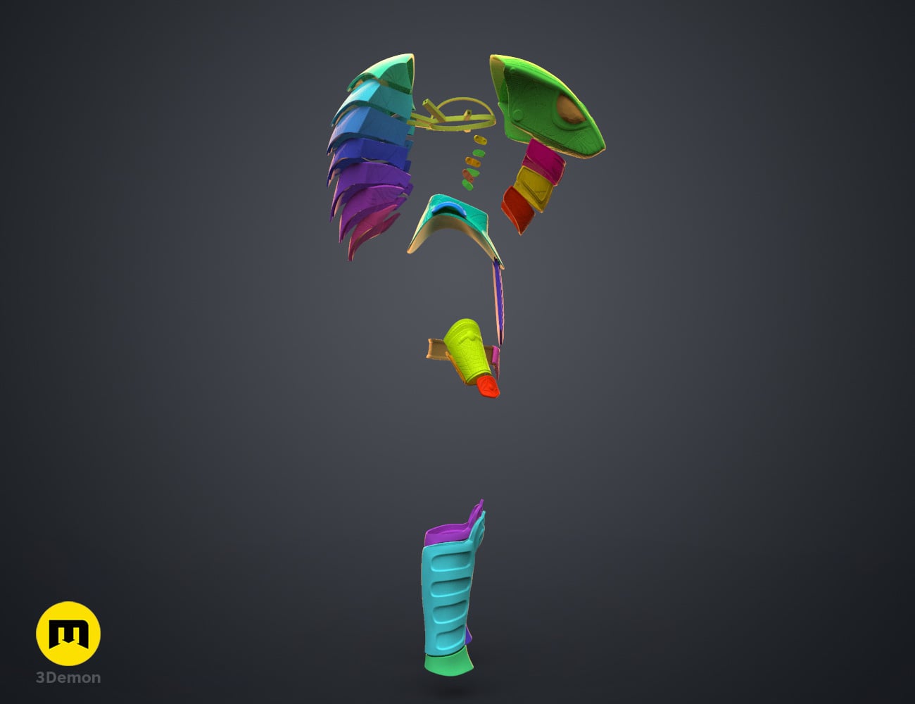 Serpent Guard Armor 3d model