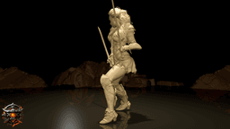 Vaela Stormbrook of The Obsidian Circle 3d model