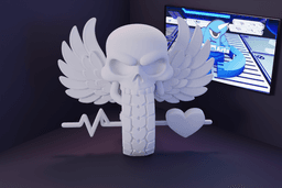 Amor moto caveira.stl 3d model