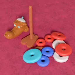 Wolf Pyramid Toy 3d model