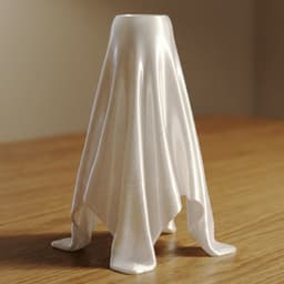DRAPED FABRIC VASE 3d model