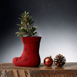 Christmas Stocking Vase for Festive Decor 3d model