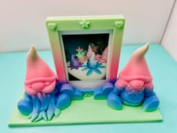 Gnome Picture Frame for Instax Film 3d model