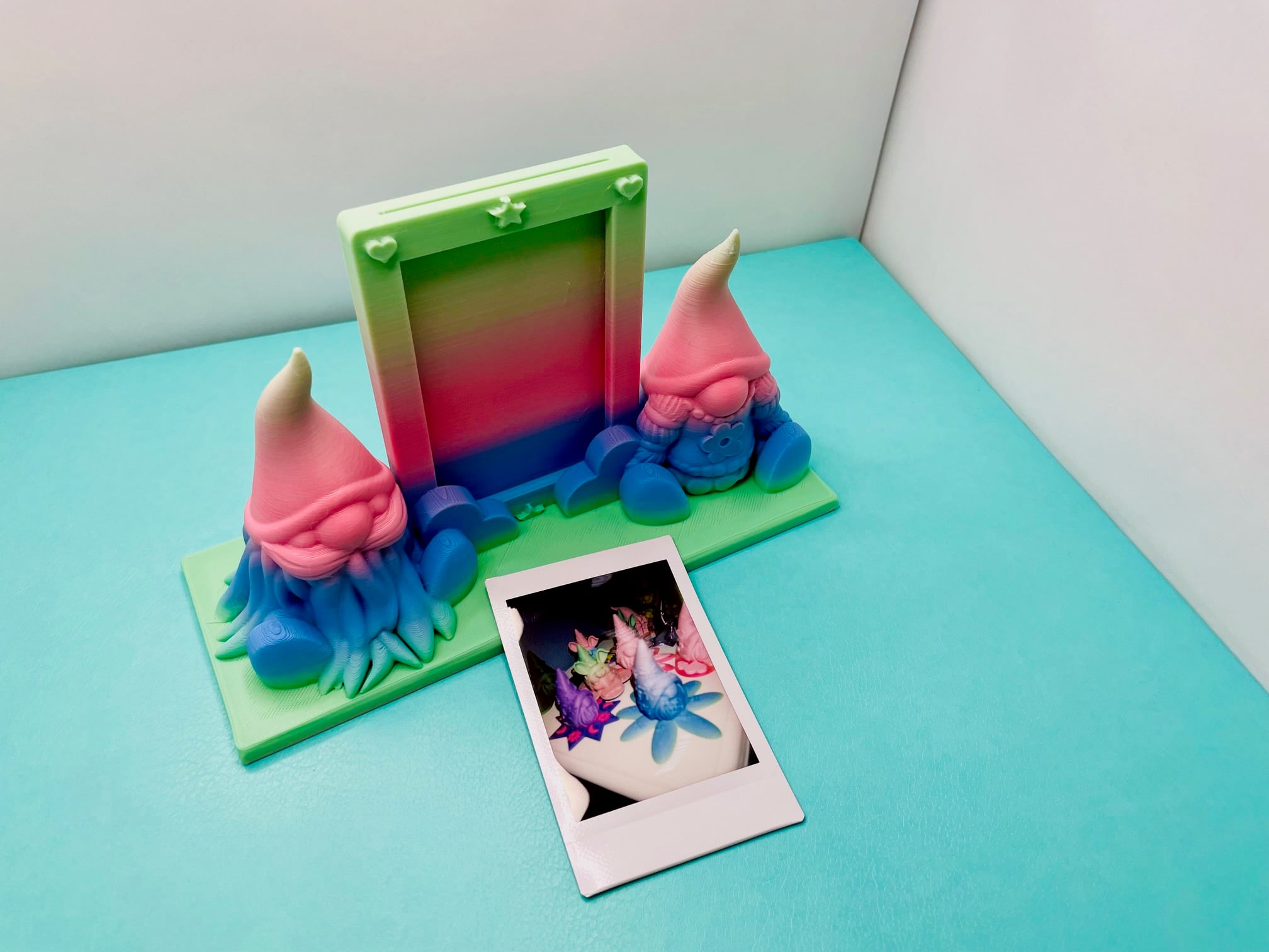 Gnome Picture Frame for Instax Film 3d model
