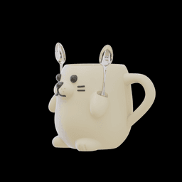 Seal Ice Cream Mug 3d model