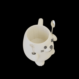 Seal Ice Cream Mug 3d model