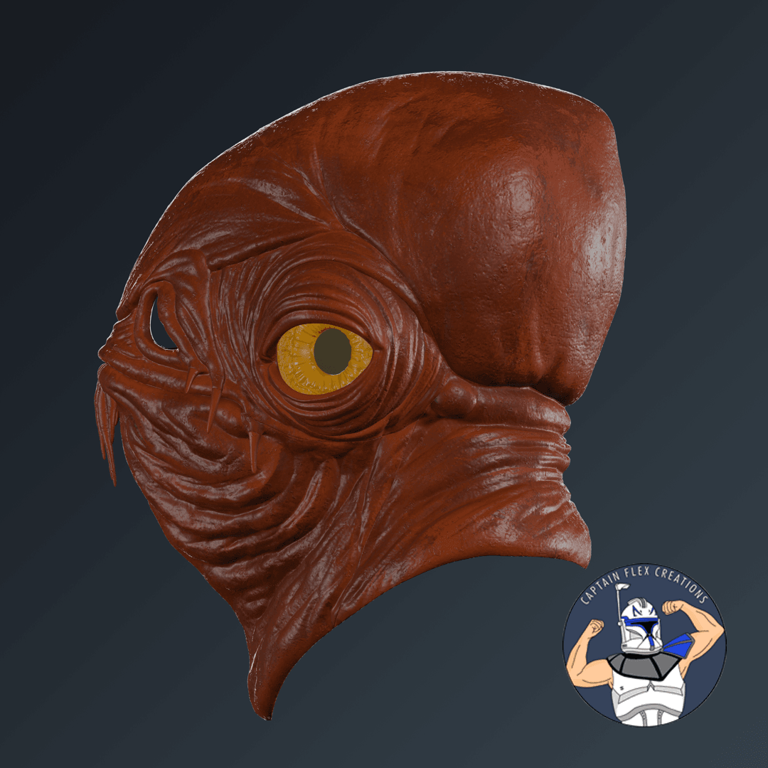 Mon Calamari Helmet 3d model