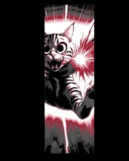 Target acquired and the cat attack begins - Set of bookmarks 3d model