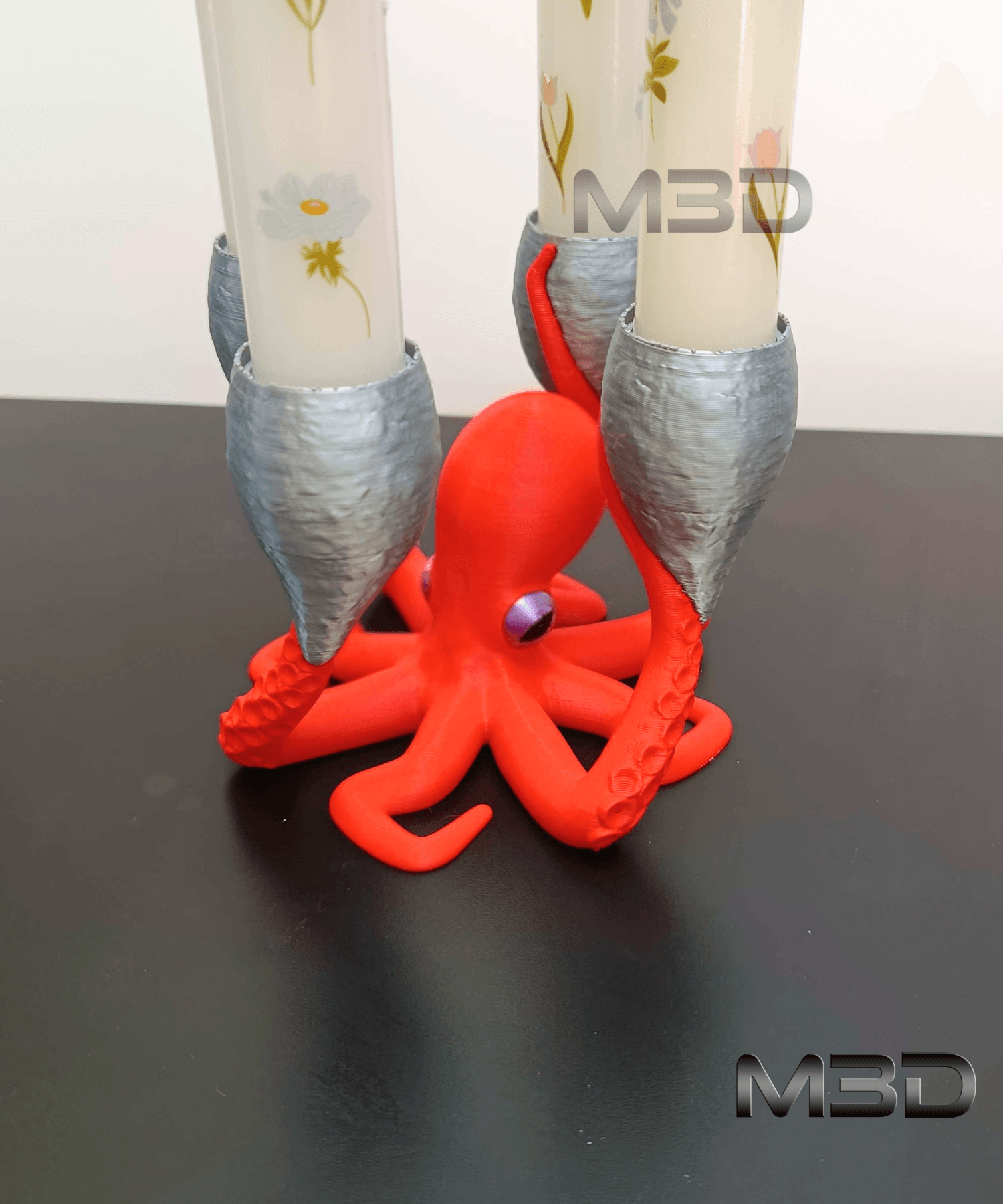 Octopus Candlestick / no supports / 3mf included 3d model
