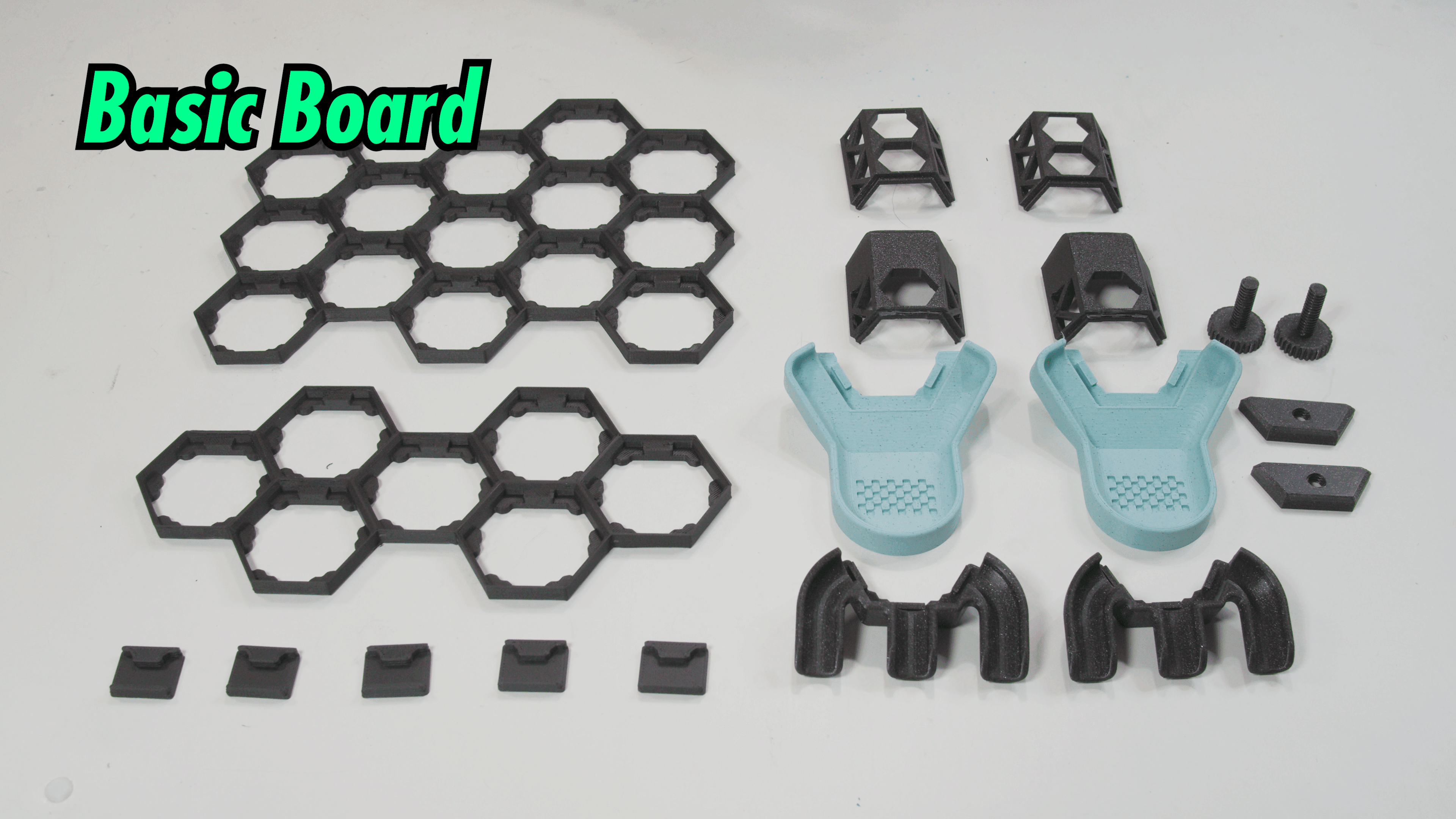 Hextraction Game Boards 3d model