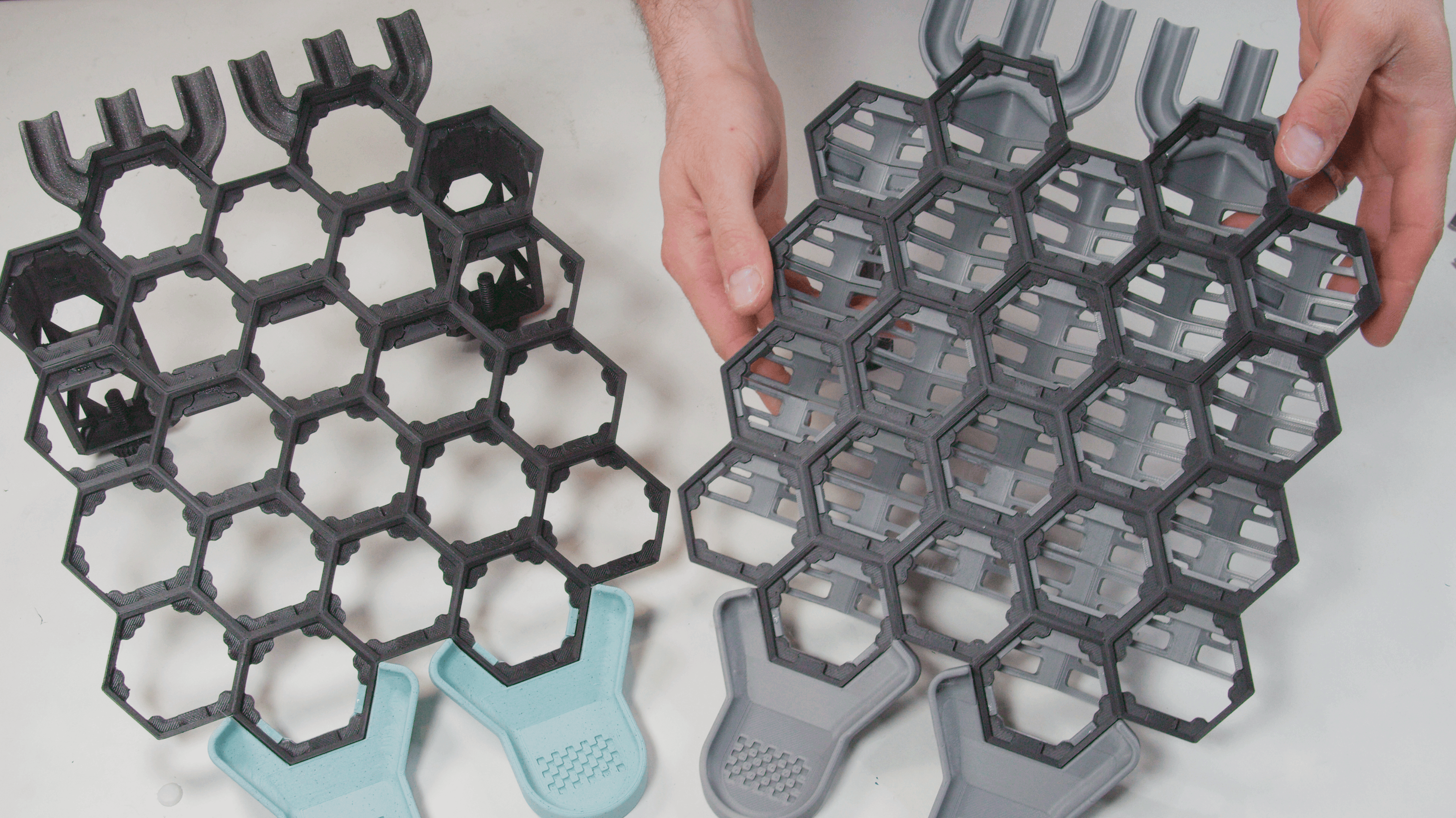 Hextraction Game Boards 3d model