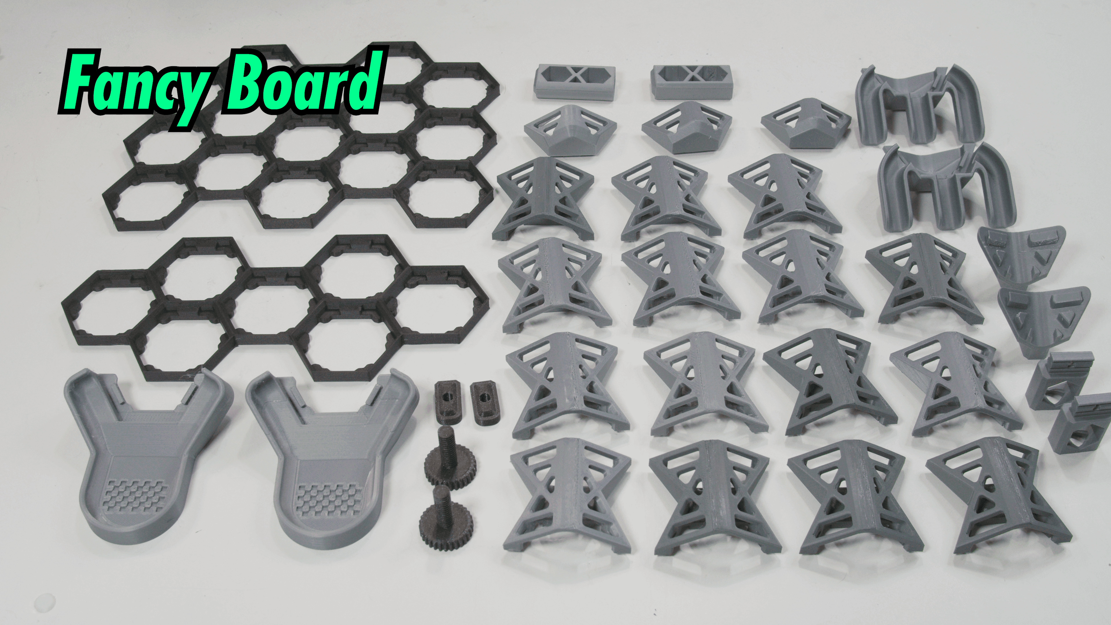 Hextraction Game Boards 3d model
