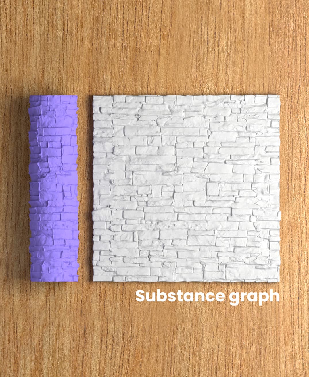 Collection Red | Substance Graph | Polymer Clay Seamless Texture Roller 3d model