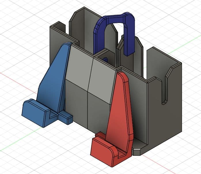 MobileDisplay Stand and Case 3d model