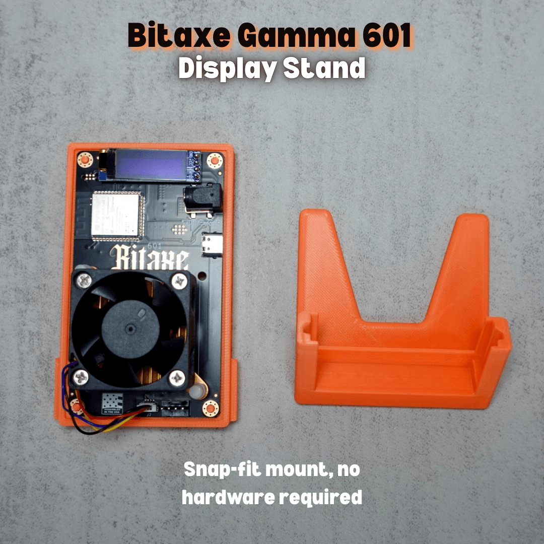 Bitaxe Gamma 601 Display Stand 3d model