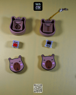 Capybara Keycap clicker 3d model