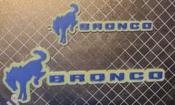Bronco logo and keychain 3d model