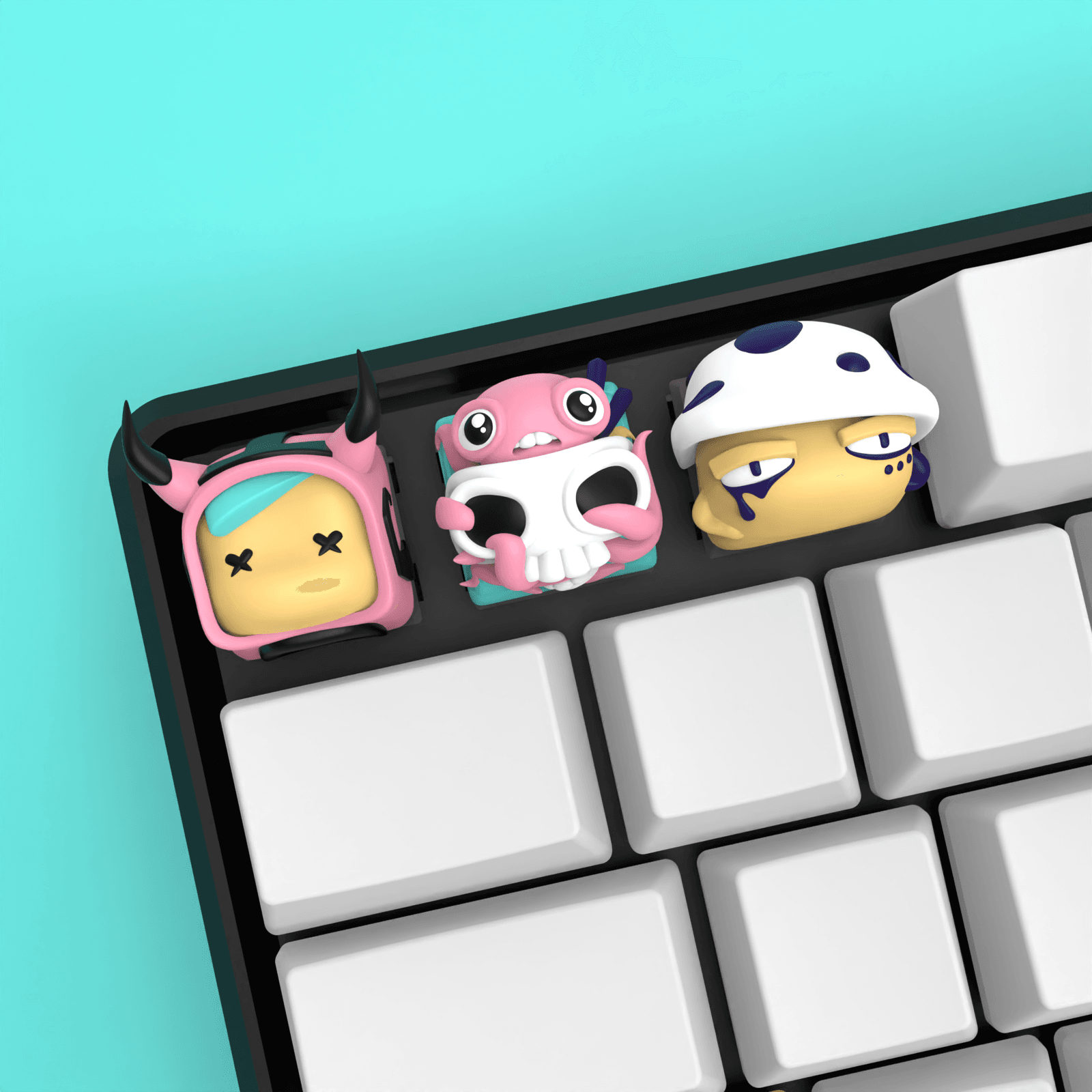 Art Toy Keycaps 3d model
