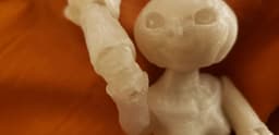 Pumpkin Princess BJD Right Forearm 3d model